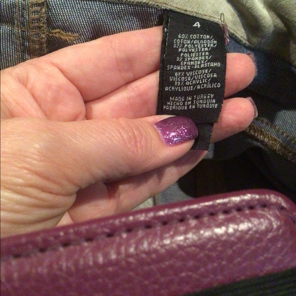 DKNY Jeans distressed suede zip front pants - Picture 5 of 6